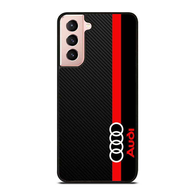 AUDI RED STRIPE LOGO Samsung Galaxy S21 Case Cover AUDI RED STRIPE LOGO Samsung Galaxy S21 Case Cover