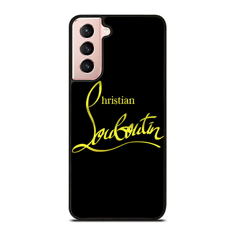 CHRISTIAN LOUBOUTIN GOLD LOGO Samsung Galaxy S21 Case Cover