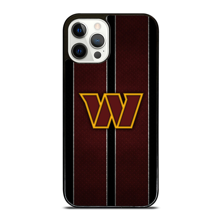 WASHINGTON COMMANDERS NFL METAL STRIPE iPhone 12 Pro Case Cover