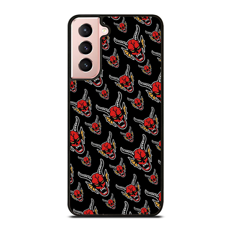 HELLFIRE CLUB STRANGER THINGS PATTERN 2 Samsung Galaxy S21 Case Cover