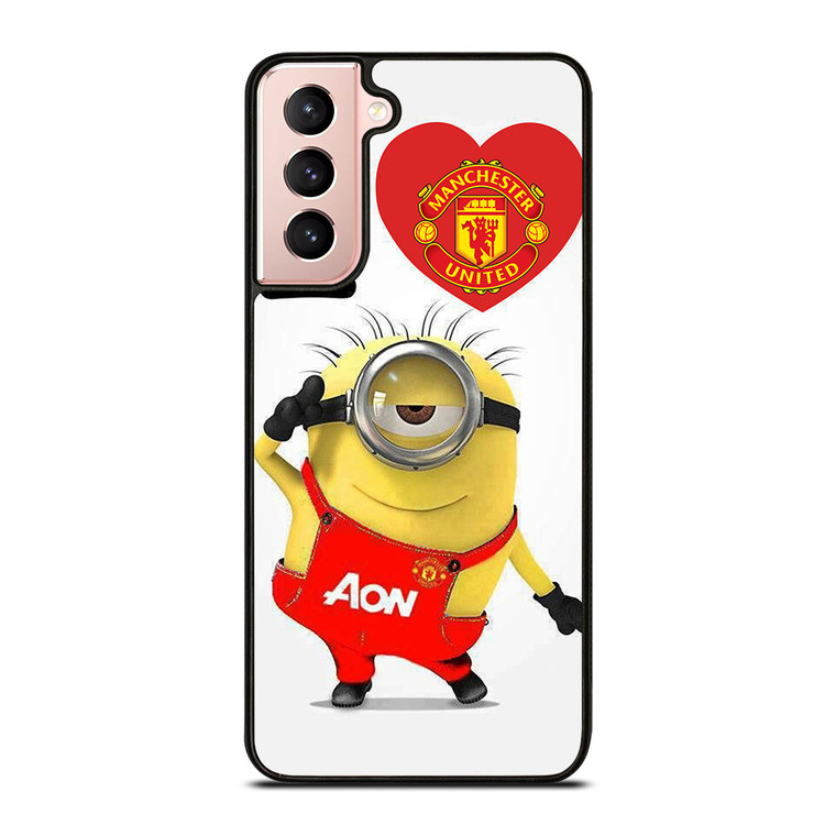 MINIONS LOVE MANCHESTER UNITED Samsung Galaxy S21 Case Cover MINIONS LOVE MANCHESTER UNITED Samsung Galaxy S21 Case Cover