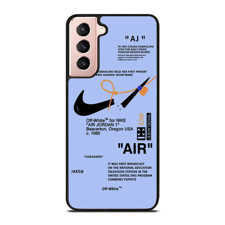 NIKE AIR OFF WHITE TARO Samsung Galaxy S21 Case Cover