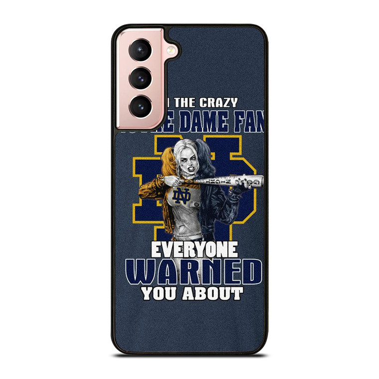 NOTRE DAME FIGHTING HARLEY QUINN Samsung Galaxy S21 Case Cover
