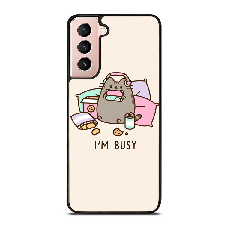 PUSHEEN BUSY CAT Samsung Galaxy S21 Case Cover