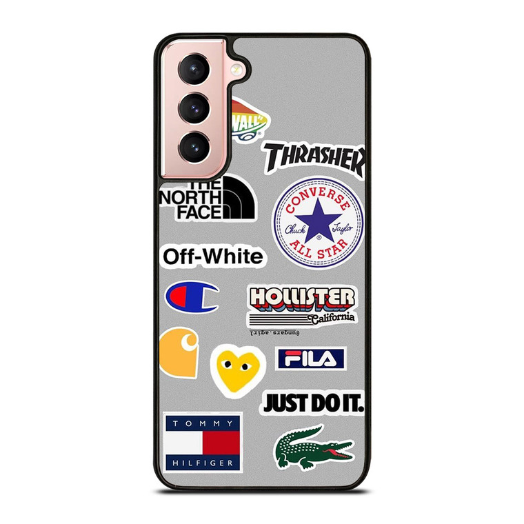 SKATEBOARD BRAND STICKER COLLAGE Samsung Galaxy S21 Case Cover