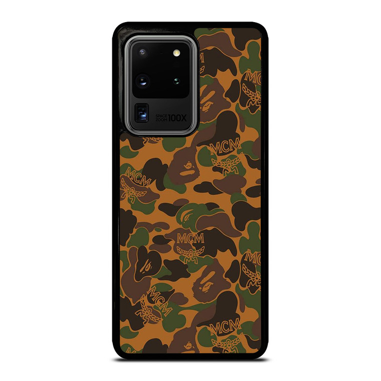 BAPE X MCM WORLDWIDE Samsung Galaxy S20 Ultra Case Cover