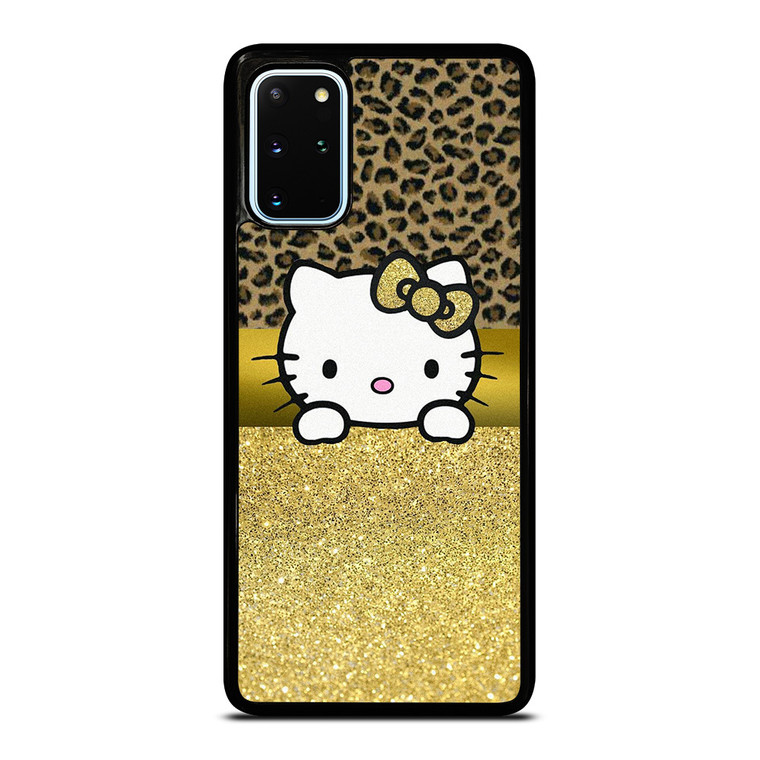 HELLO KITTY GOLD GLITTER LEOPARD Samsung Galaxy S20 Plus Case Cover