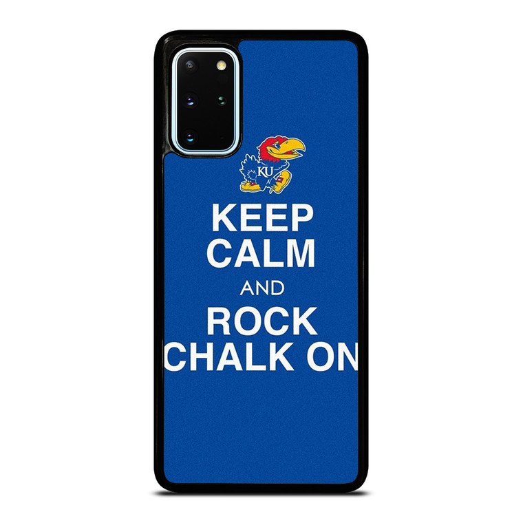 KEEP CALM AND ROCK CHALK KANSAS JAYHAWKS Samsung Galaxy S20 Plus Case Cover