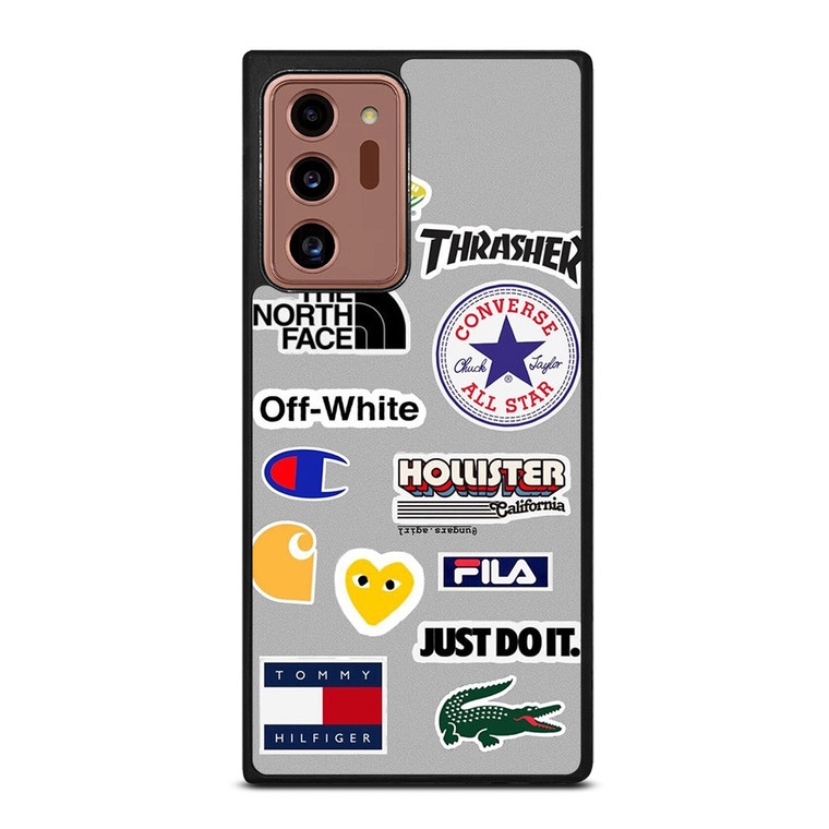 SKATEBOARD BRAND STICKER COLLAGE Samsung Galaxy Note 20 Ultra Case Cover