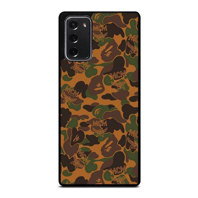 BAPE X MCM WORLDWIDE Samsung Galaxy Note 20 Case Cover