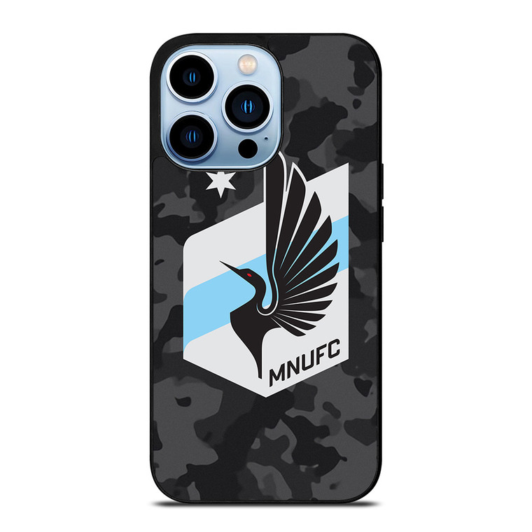 MINNESOTA UNITED FC MLS BLACK CAMO iPhone 13 Pro Max Case Cover