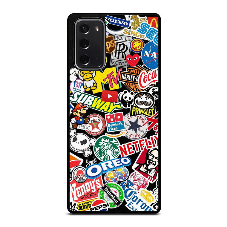 FAMOUS BRAND LOGO MIX Samsung Galaxy Note 20 Case Cover