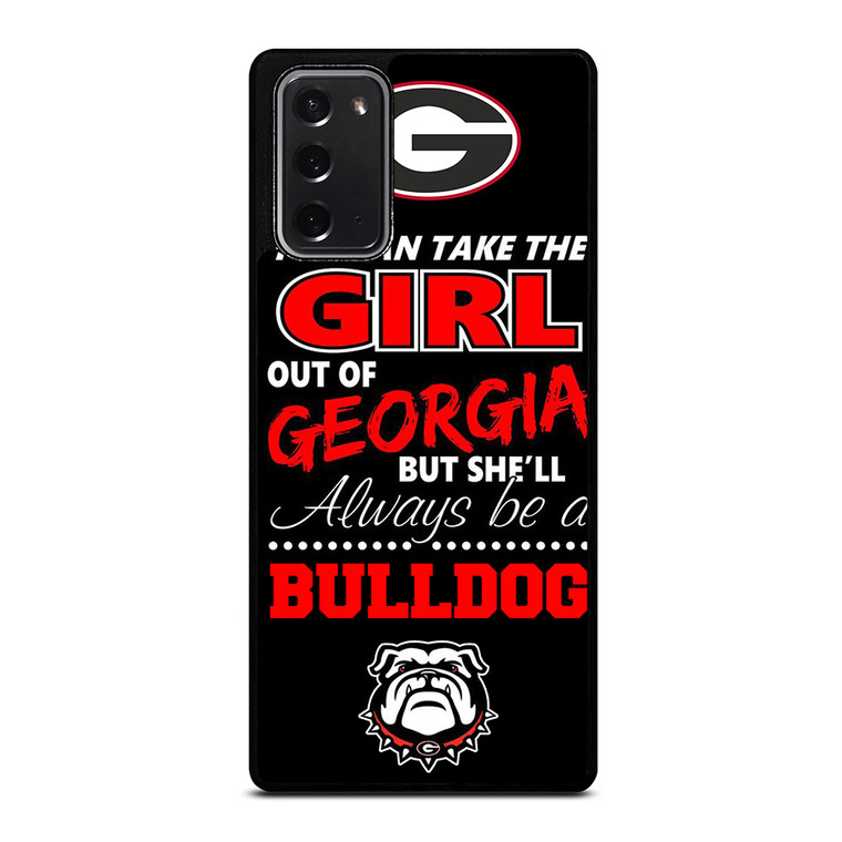 GEAORGIA BULLDOGS FOOTBALL GIRL Samsung Galaxy Note 20 Case Cover