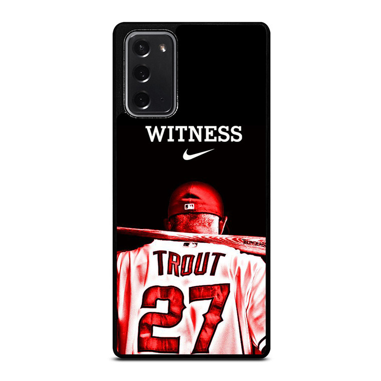 MIKE TROUT LOS ANGELES ANGELS BASEBALL Samsung Galaxy Note 20 Case Cover