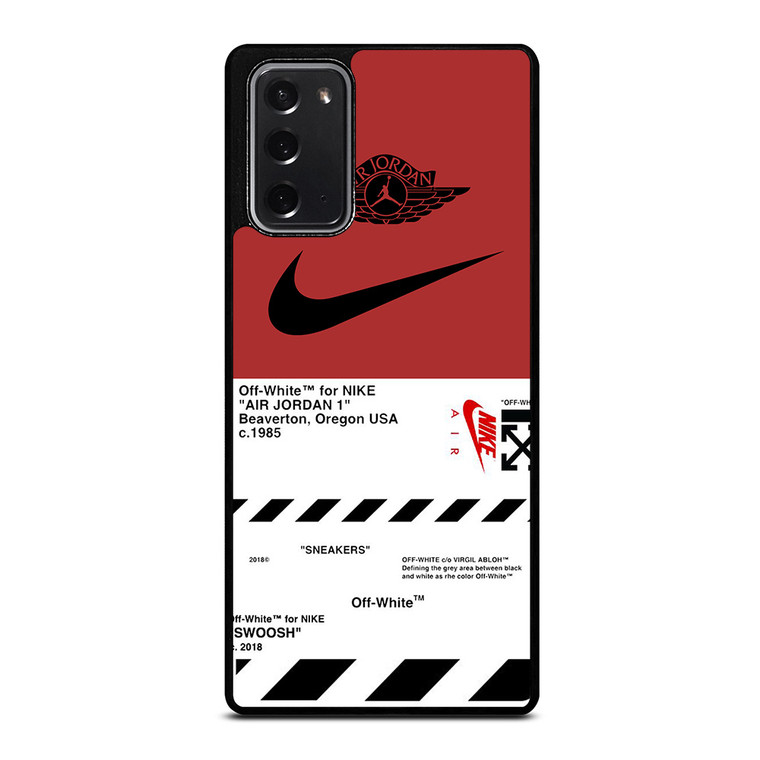 NIKE AIR JORDAN OFF WHITE LOGO Samsung Galaxy Note 20 Case Cover