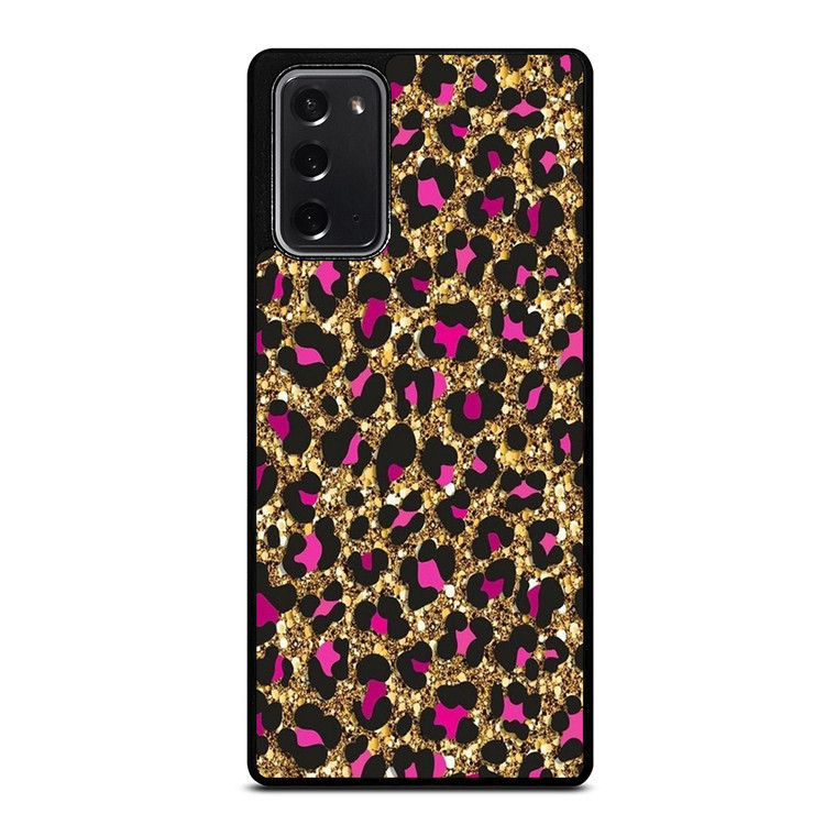PINK LEOPARD GLITTER SKIN Samsung Galaxy Note 20 Case Cover