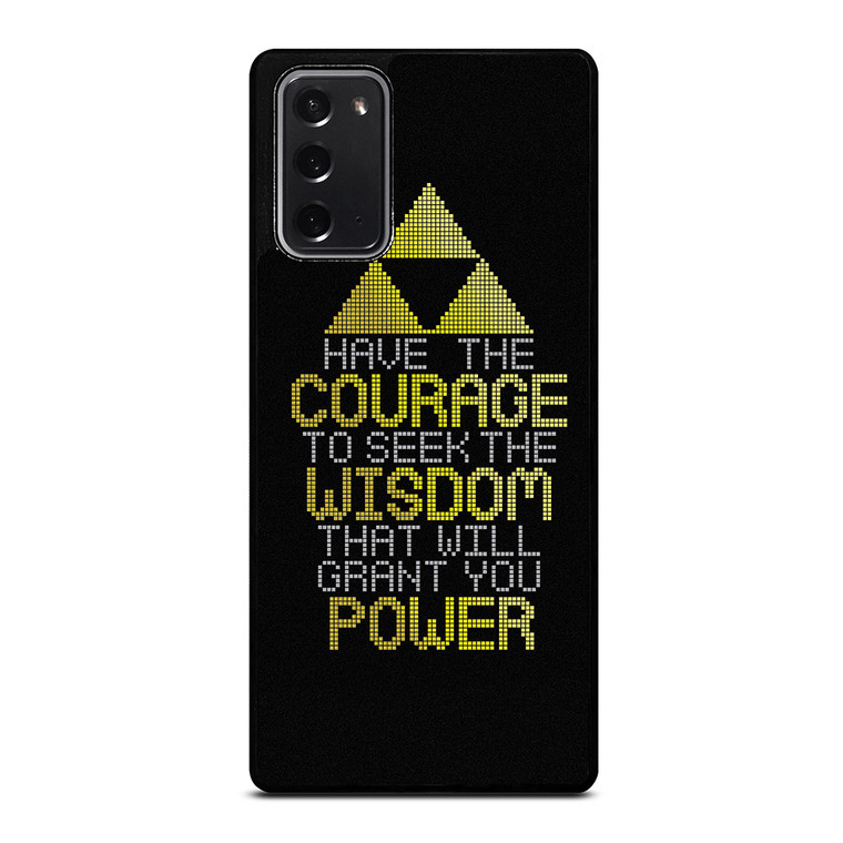 TRIFORCE ZELDA QUOTES Samsung Galaxy Note 20 Case Cover