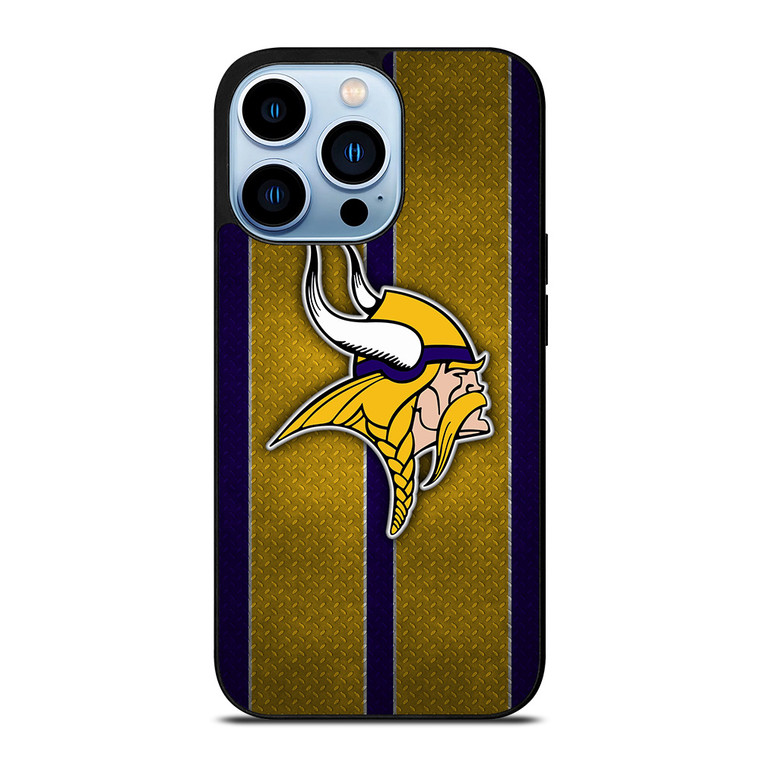 MINNESOTA VIKINGS NFL METAL STRIPE iPhone 13 Pro Max Case Cover