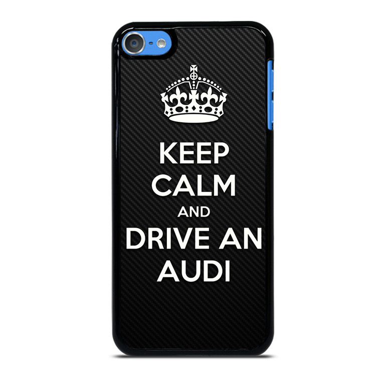 KEEP CALM AND DRIVE AUDI CARBON iPod Touch 7 Case Cover