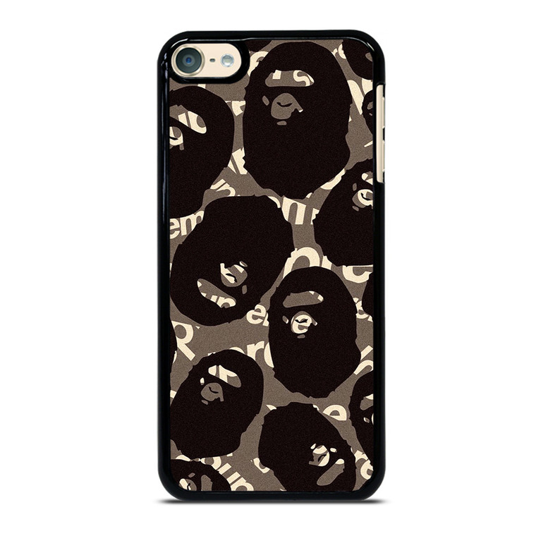 A BATHING APE SUPREME BLACK iPod Touch 6 Case Cover