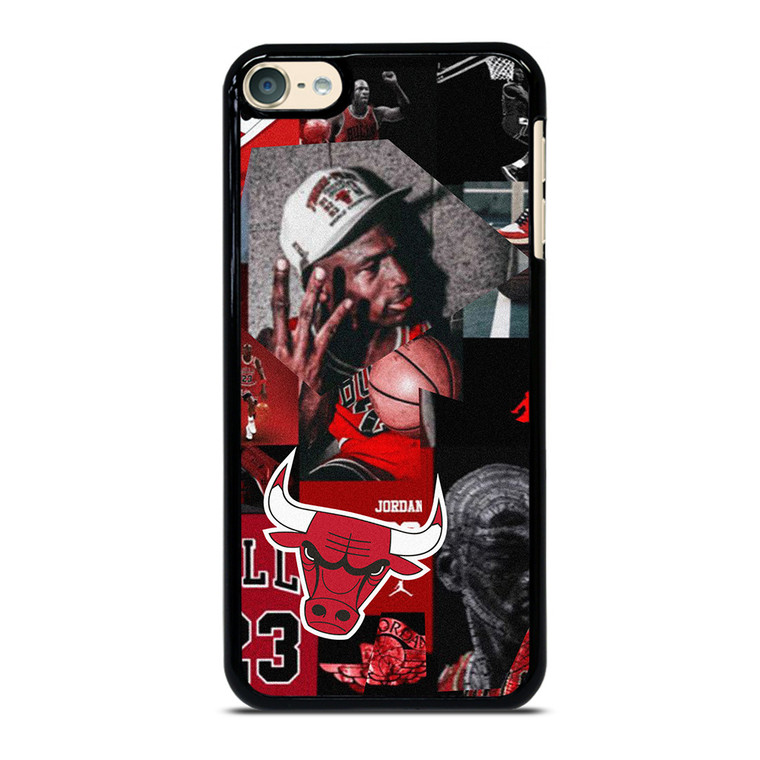 MICHAEL JORDAN CHICAGO BULLS COLLAGE iPod Touch 6 Case Cover