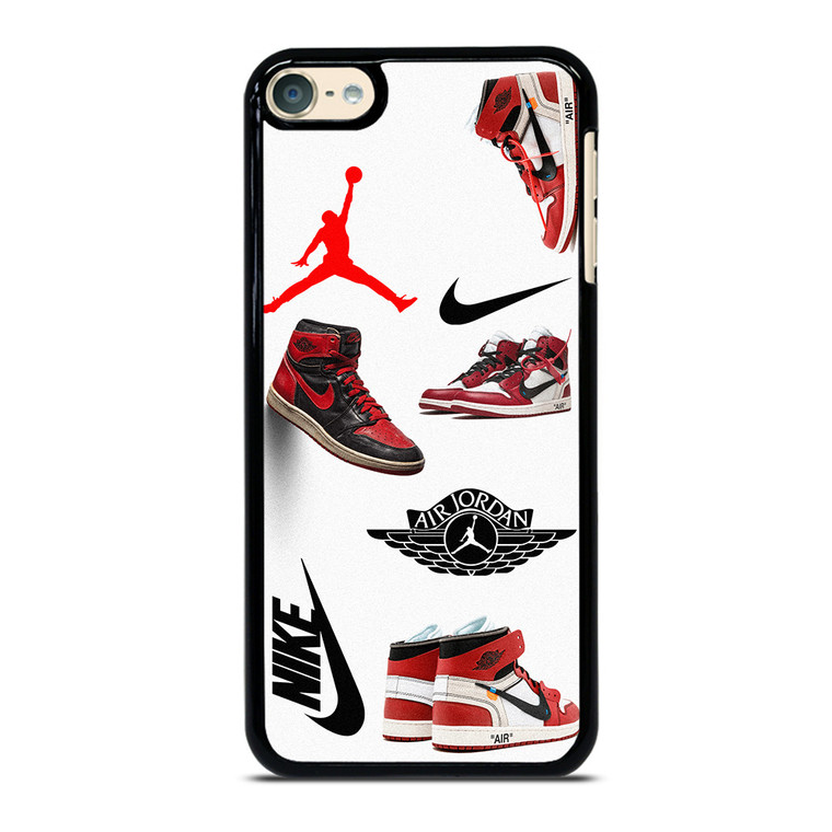NIKE AIR JORDAN SHOES COLLAGE iPod Touch 6 Case Cover NIKE AIR JORDAN SHOES COLLAGE iPod Touch 6 Case Cover