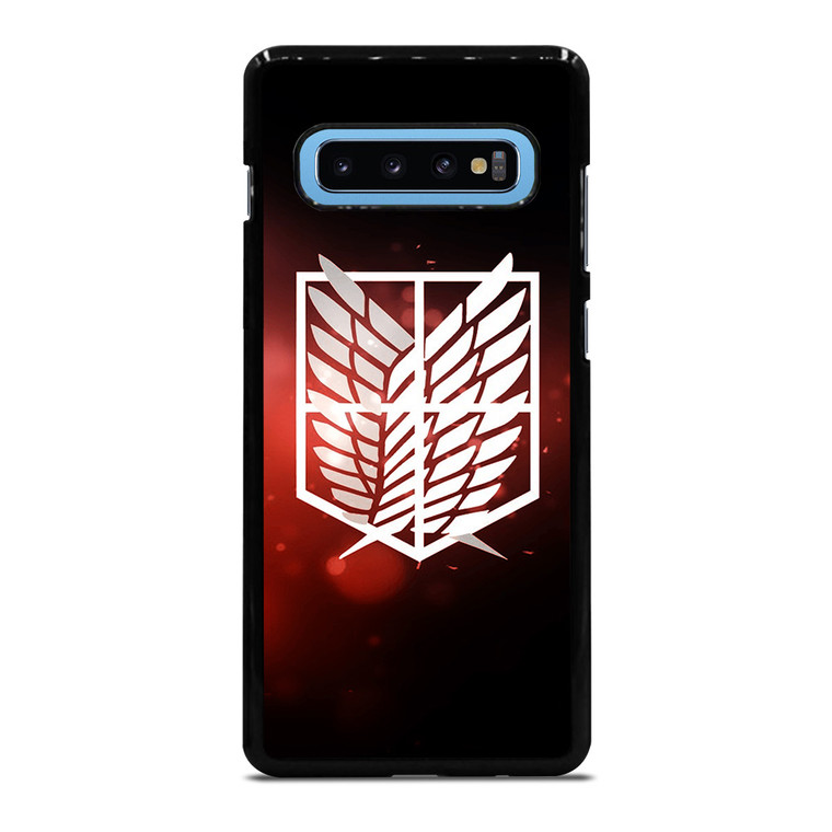 ATTACK ON TITAN LOGO RED Samsung Galaxy S10 Plus Case Cover