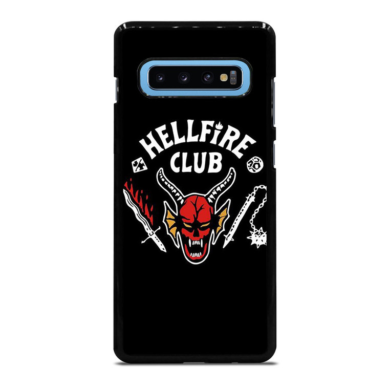 HELLFIRE CLUB STRANGER THINGS BLACK Samsung Galaxy S10 Plus Case Cover