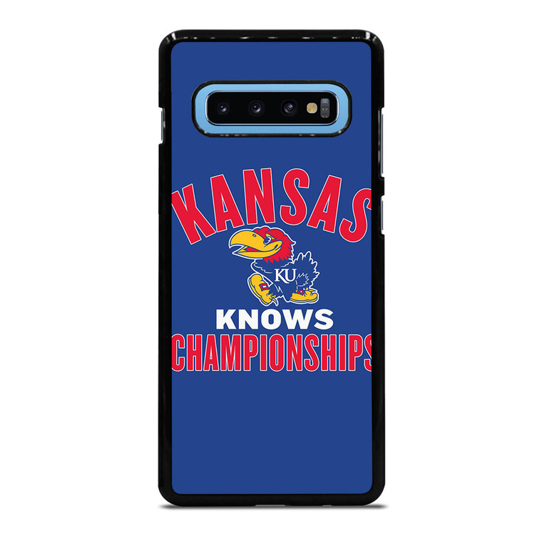 KANSAS JAYHAWKS BASKETBALL CHAMPIONS Samsung Galaxy S10 Plus Case Cover