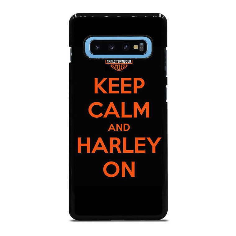 KEEP CALM AND HARLEY ON Samsung Galaxy S10 Plus Case Cover