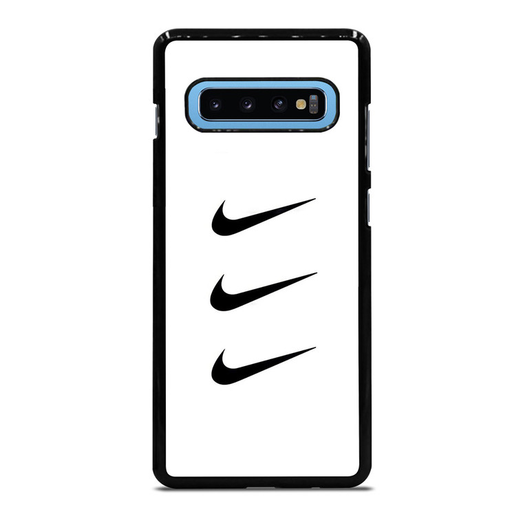 NIKE TRIPPLE SWOOSH WHITE Samsung Galaxy S10 Plus Case Cover