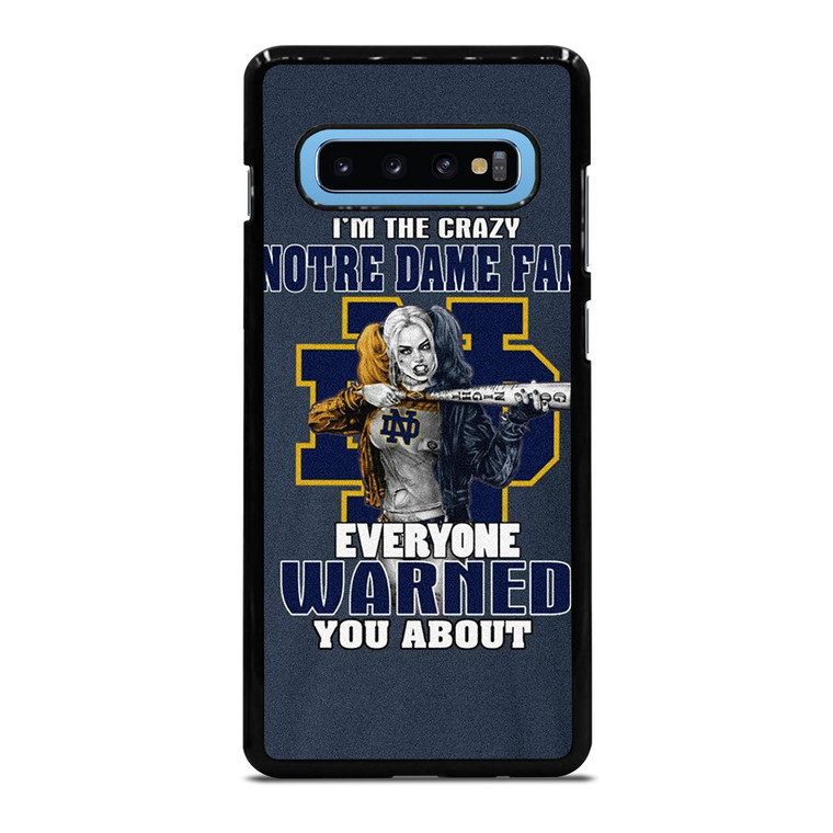 NOTRE DAME FIGHTING HARLEY QUINN Samsung Galaxy S10 Plus Case Cover