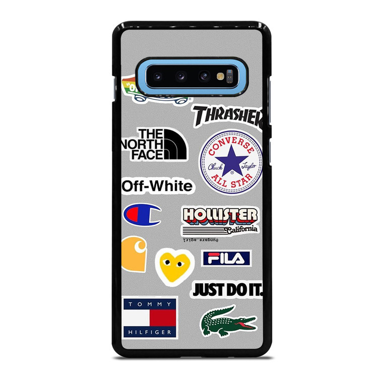 SKATEBOARD BRAND STICKER COLLAGE Samsung Galaxy S10 Plus Case Cover
