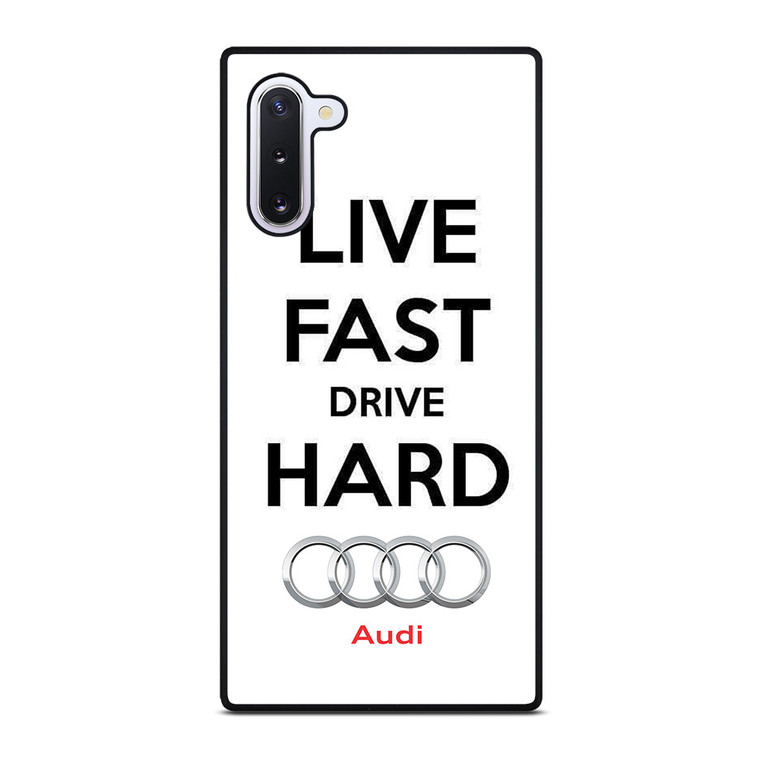 LIVE FAST DRIVE AUDI CAR Samsung Galaxy Note 10 Case Cover LIVE FAST DRIVE AUDI CAR Samsung Galaxy Note 10 Case Cover