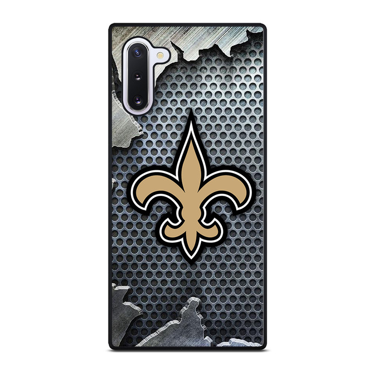 NEW ORLEANS SAINTS BROKEN METAL Samsung Galaxy Note 10 Case Cover NEW ORLEANS SAINTS BROKEN METAL Samsung Galaxy Note 10 Case Cover
