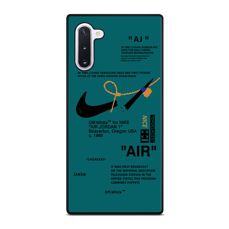 NIKE AIR OFF WHITE TOSCA Samsung Galaxy Note 10 Case Cover NIKE AIR OFF WHITE TOSCA Samsung Galaxy Note 10 Case Cover