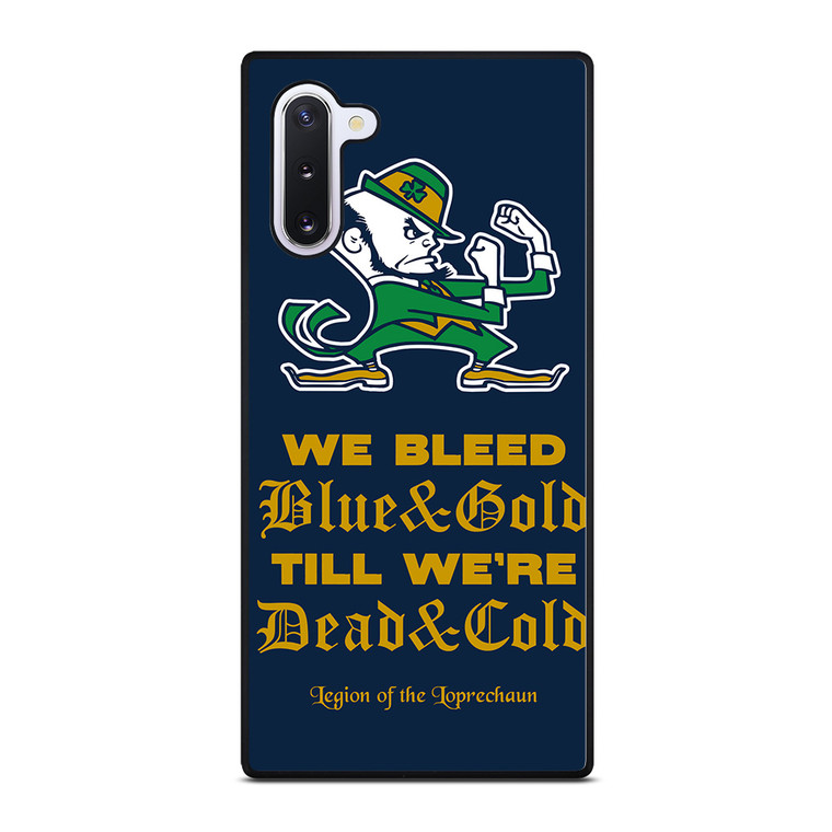 NOTRE DAME BLEED BLUE AND GOLD Samsung Galaxy Note 10 Case Cover