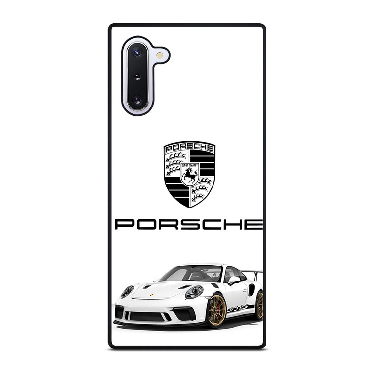 PORSCHE GT3 RS WHITE Samsung Galaxy Note 10 Case Cover