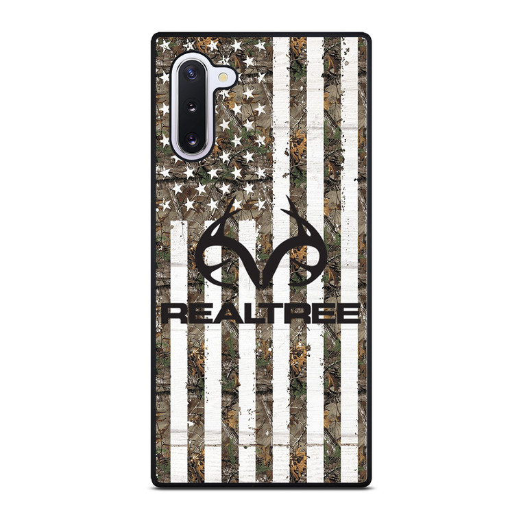REALTREE AMERICAN FLAG LOGO Samsung Galaxy Note 10 Case Cover