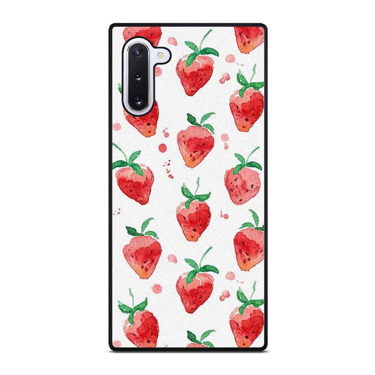 STRAWBERRY BRUSHED PATTERN Samsung Galaxy Note 10 Case Cover