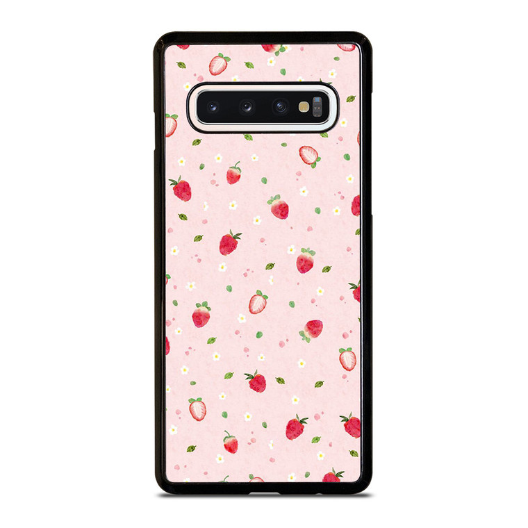 CUTE STRAWBERRY PATTERN Samsung Galaxy S10 Case Cover