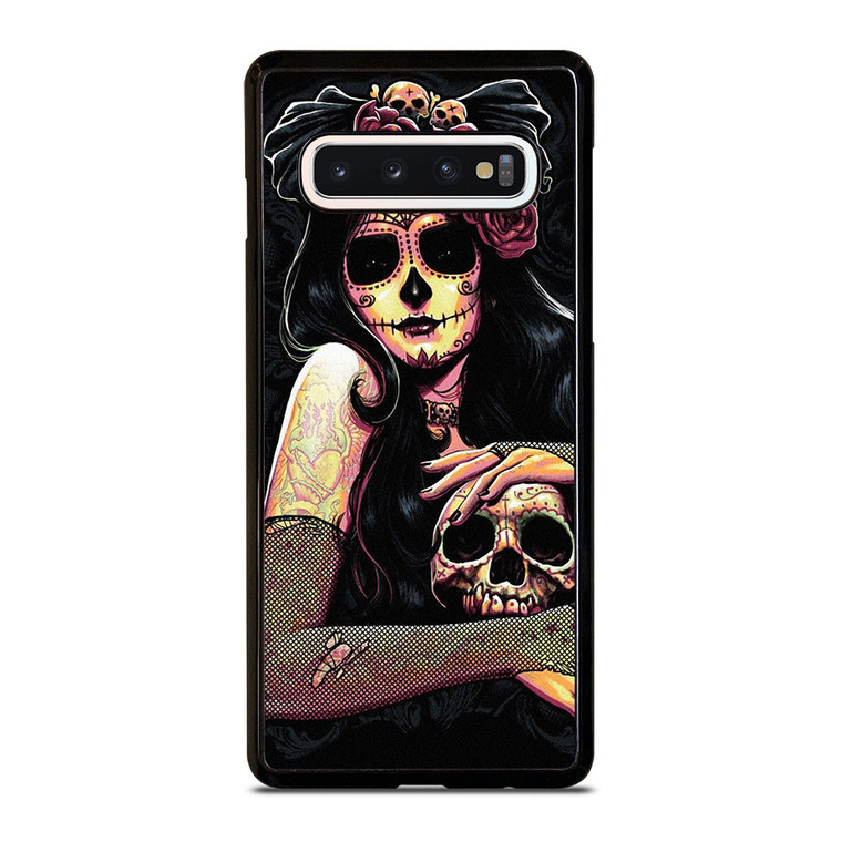 DIA DE LOS MUERTOS ART Samsung Galaxy S10 Case Cover