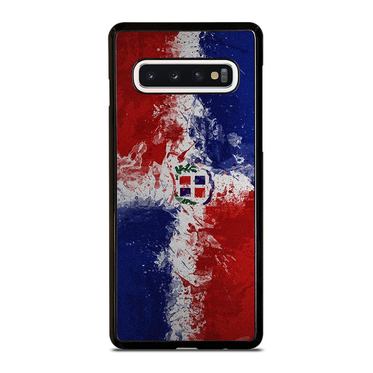 DOMINICAN REPUBLIC FLAG ART Samsung Galaxy S10 Case Cover