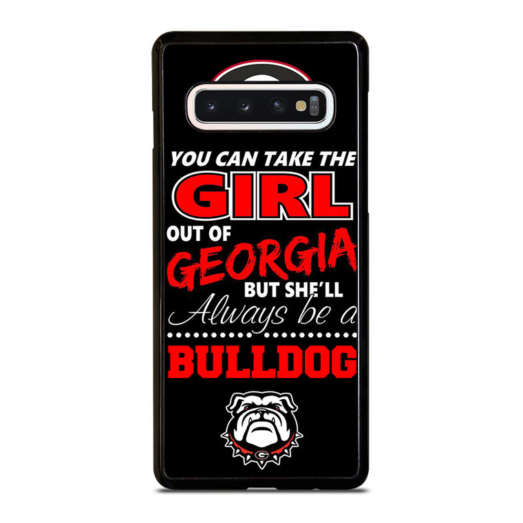 GEAORGIA BULLDOGS FOOTBALL GIRL Samsung Galaxy S10 Case Cover