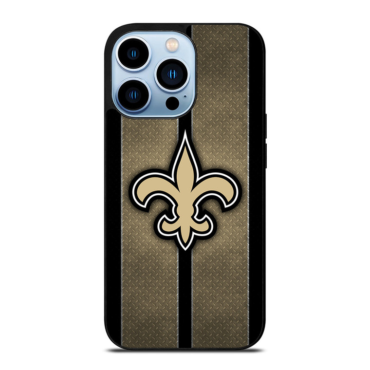 NEW ORLEANS SAINTS NFL METAL STRIPE iPhone 13 Pro Max Case Cover