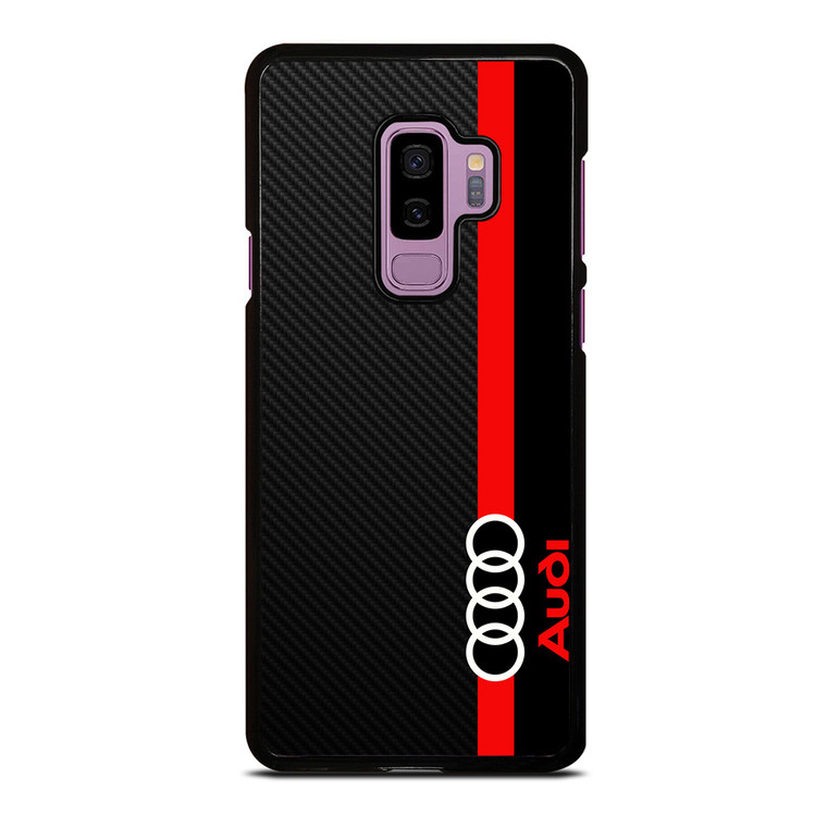AUDI RED STRIPE LOGO Samsung Galaxy S9 Plus Case Cover AUDI RED STRIPE LOGO Samsung Galaxy S9 Plus Case Cover