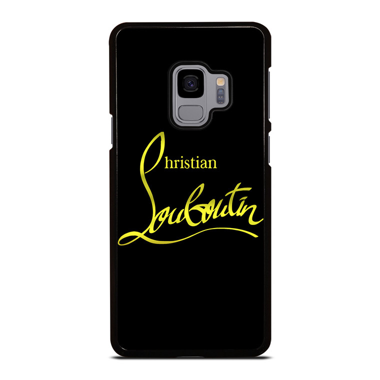 CHRISTIAN LOUBOUTIN GOLD LOGO Samsung Galaxy S9 Case Cover