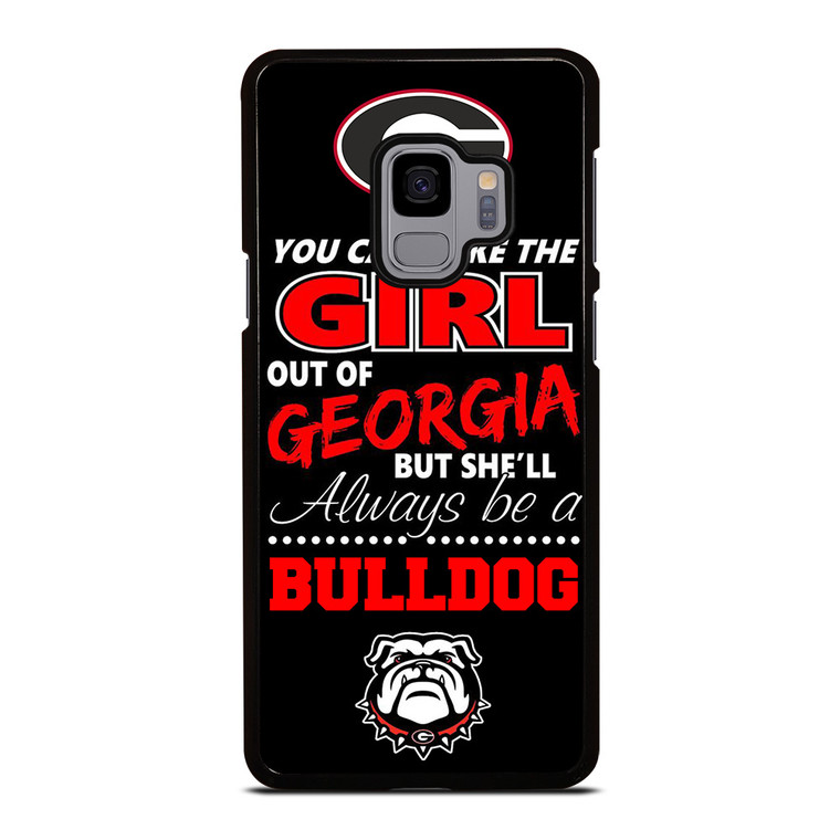 GEAORGIA BULLDOGS FOOTBALL GIRL Samsung Galaxy S9 Case Cover