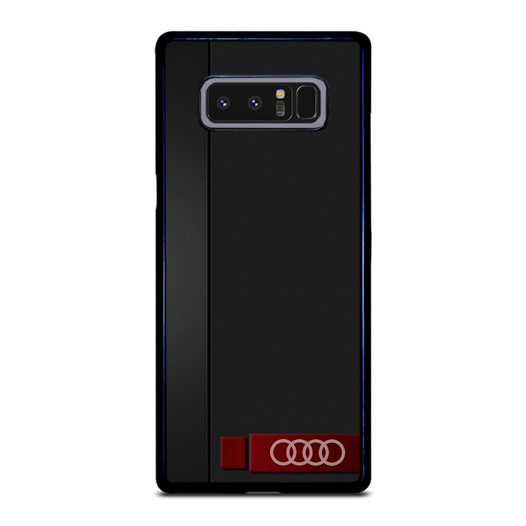 AUDI CAR CARBON LOGO Samsung Galaxy Note 8 Case Cover AUDI CAR CARBON LOGO Samsung Galaxy Note 8 Case Cover