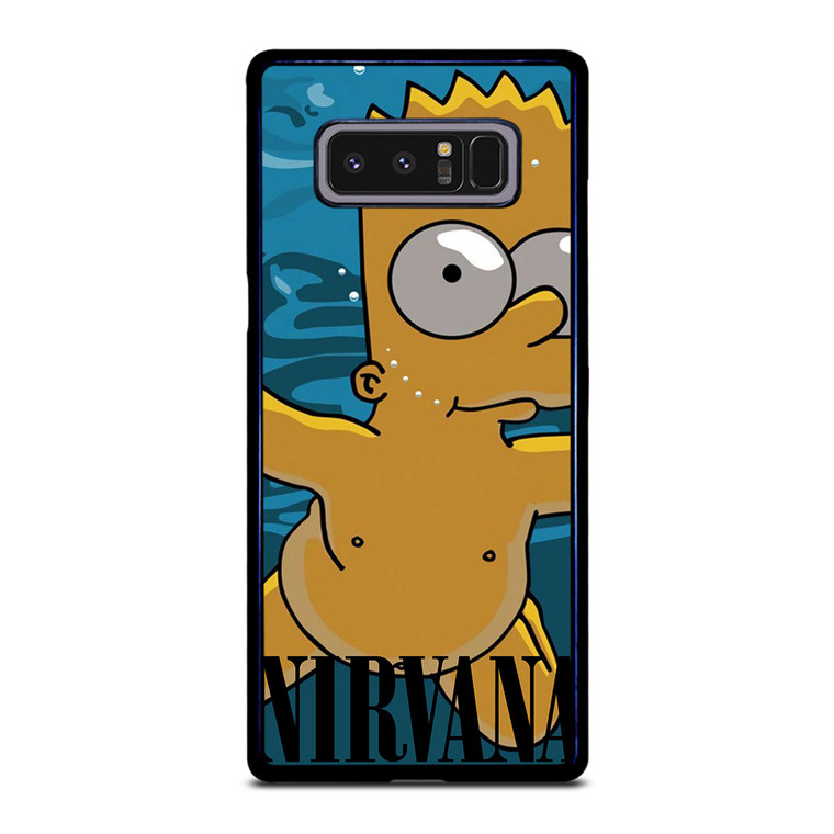 BART SIMPSONS NEVERMIND NIRVANA Samsung Galaxy Note 8 Case Cover